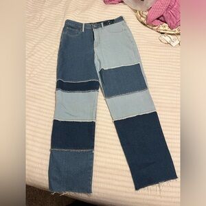 Hollister Patchwork Denim Jeans